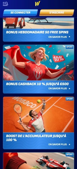 Expérience de jeu fluide sur mobile avec Wonaco Casino